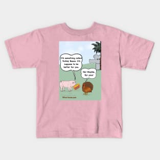 Turkey Bacon Woes Kids T-Shirt